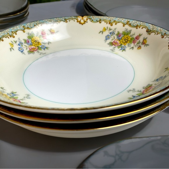 🌺Noritaki “Lanare” Bowls/Plates & Server - Picture 4 of 15